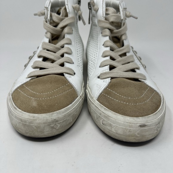 Vintage Havana Excel Studded High Top Sneakers Shoes White Multi Women's Size 8 - Picture 6 of 12